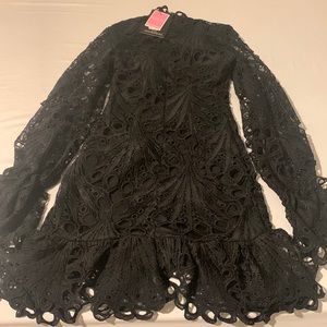 Prettylittlething, Size 0, Black Dress
